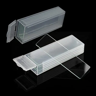 Afbeelding van 10 stks Blanco Microscoop Slides, 25.4x76mm Glas Cover Slips voor laboratorium