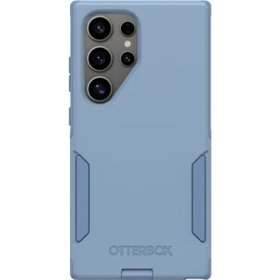 Afbeelding van OtterBox Samsung Galaxy S24 Ultra Commuter Series Case CRISP DENIM (blauw), slank en stevig, zakvriendelijk, met poortbescherming