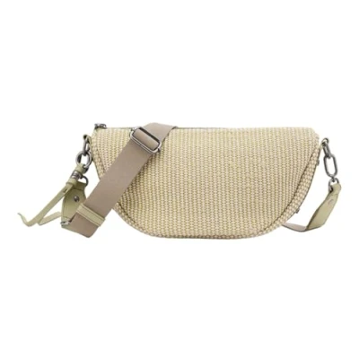Afbeelding van FREDsBRUDER Schoudertas City Beach Repeat Halfmoon Bag Olive Crème