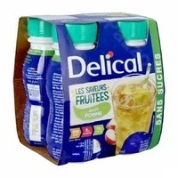 Afbeelding van Delical Fruitdrink Z/suiker Appel 4x200ml