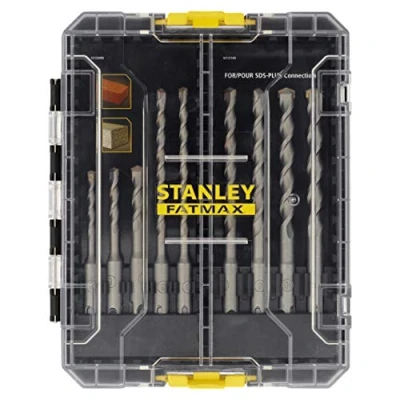 Afbeelding van Stanley FatMax 9 delige SDS Plus steenboorset STA88562 (premium boor van 5 12 mm boor, 110 + 160 lengte, in handige ToughCase)