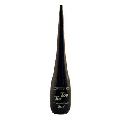 Afbeelding van Eulenspiegel 671115 professionele Aqua Liquid Tip Top Zwart, penseelfles, 5 ml, Halloween, carnaval, themafeest