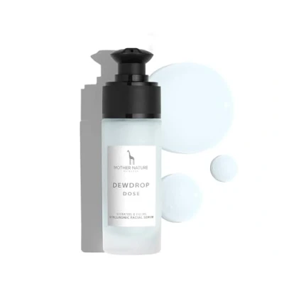 Afbeelding van Mother Nature Hyaluron Serum, hooggedoseerd met biologische aloë vera, veganistische natuurlijke cosmetica, hyaluronzuur en anti aging effect voor gezichtsverzorging huidverzorging, 30 ml