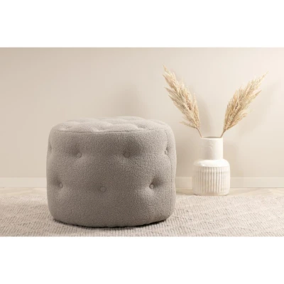 Afbeelding van Svea Juno hocker Teddy grijs