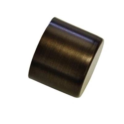 Afbeelding van GARDINIA Eindknoppen voor gordijnroedes, 2 stuks, Chicago collectie, diameter: 20 mm, metaal, brons