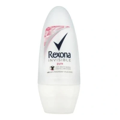 Afbeelding van Rexona Women Roll on Deodorant Invisible Pure, motionsense/anti transpirant, 50 ml, verpakking van 6 stuks