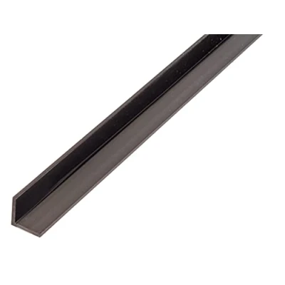 Afbeelding van GAH Alberts 498672 479008 hoekprofiel kunststof, zwart, 1000 x 10 mm set van 29