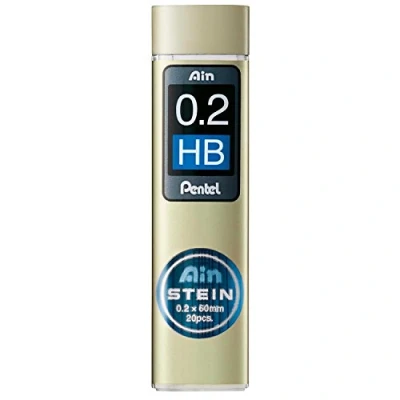 Afbeelding van Pentel C272W HB &quot;AIN STEIN&quot; Vulling voor vulpotlood, 10 x 20 fijne vullingen, 0,2 mm/HB