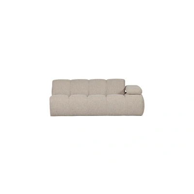 Afbeelding van Woood Mojo 2 zits Met Arm Rechts Boucle Beige Melange