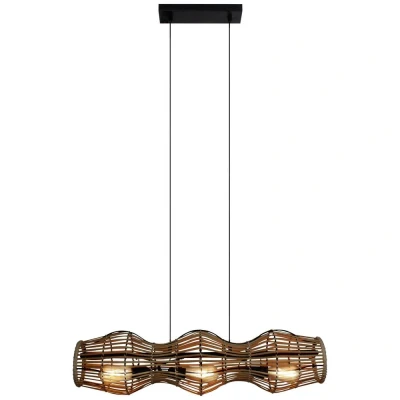 Afbeelding van ECO Light BAMBOO 9510 S3 D BA Hanglamp E27 Bamboe, Bruin