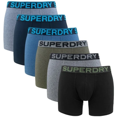 Afbeelding van Superdry heren 6P boxers micro stripe &amp; solid multi