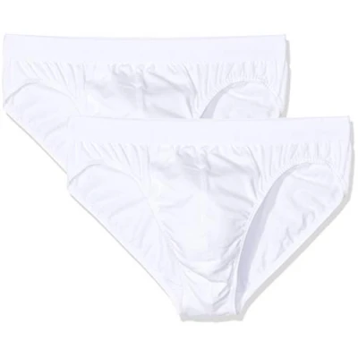 Afbeelding van Huber Herenslip (verpakking van 2 stuks), wit (wit 0500)., XL