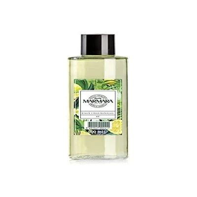 Afbeelding van Marmara Limon Kolonya Splash glazen fles, 80 graden, 500 ml, Eau de Cologne, aftershave, scheerwater, citroengeur, Keulenswater, Classik citroen geurwater voor dames en heren,500 ml (1er pakket)