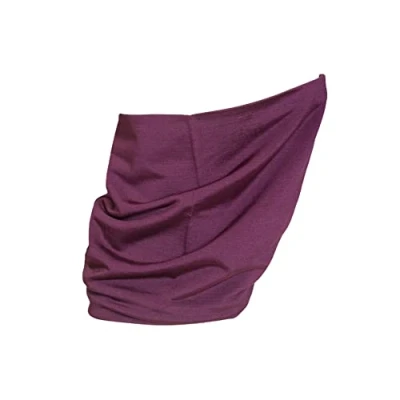 Afbeelding van Jasmine Silk Pure Snood/Sjaal Zijde Halswarmer Buis Bivakmuts, Bordeaux, One size