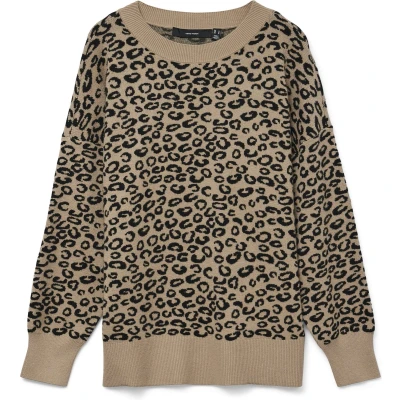 Afbeelding van VERO MODA VMNANCY LS O NECK LONG PULLOVER BOO REP Dames Gebreide truien
