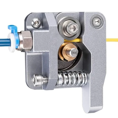 Afbeelding van Comgrow Verbeterde Creality Ender 3 All Metal MK 8 extruderfeederaandrijving 1,75 mm filament voor Pro, 5/5 Plus/Pro, CR 10 serie, 10S, 20/20 Pro 3D printer, grijs aluminium blok Bowden Extruder