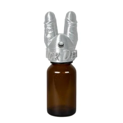 Afbeelding van Dick Deep® Poppers Sniffer Cap Size M (voor 15 ml French Poppers) Sniff opzetstuk (glanzend zilver)