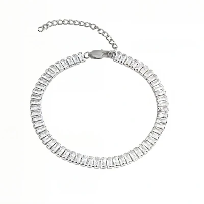 Afbeelding van Diamond Tennis Bracelet Radiant Cut White Gold