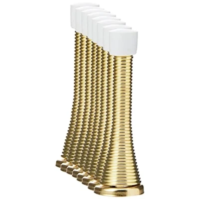 Afbeelding van Merriway® BH01171 (8 stuks) EB messing vergulde veerdeurstoppers pak van 8 stuks