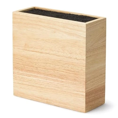 Afbeelding van Continenta Messenblok van rubberhout, met flexibele kunststof inzetstuk, 22 x 9 21,5 cm