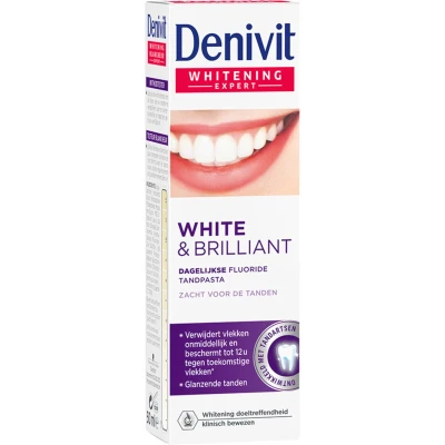 Afbeelding van 6x Denivit Tandpasta White en Brilliant 50 ml