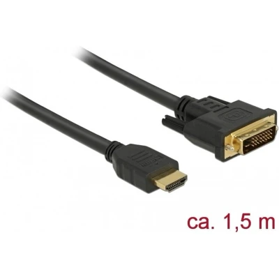Afbeelding van Delock 85653 HDMI naar DVI 24+1 kabel bidirectioneel 1,5 m