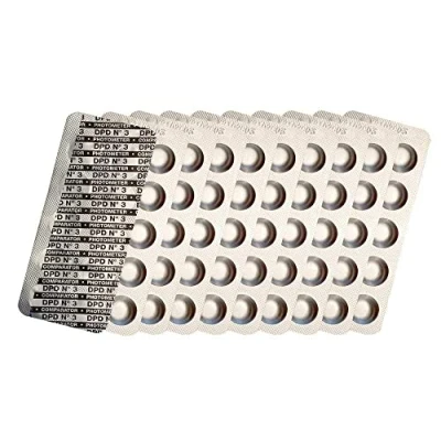 Afbeelding van harren24 fotometer testtabletten chloor DPD1, DPD3, actieve zuurstof DPD4, pH waarde Phenol Red, Alkalinity M, CYA Test, zwambadwatertester, 50x, 100x, 250x, 500x (DPD3 / 100x)