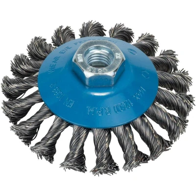Afbeelding van Bosch Accessories 2609256511 Kegelborstel voor haakse en rechte schuurmachine gevlochten draad, 100 mm 1 stuk(s)