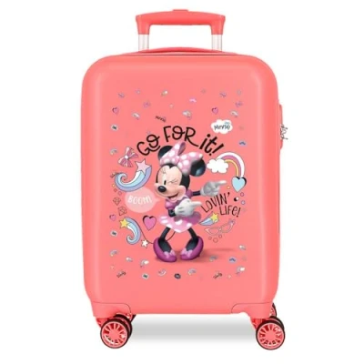Afbeelding van Joumma Disney Minnie Loving Life Kinderkoffer, Roze, 45 x 31 20 cm, stijf, 1,8 kg, ABS, 27,9 l, handbagage, Eén maat, cabinekoffer