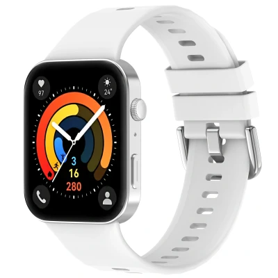 Afbeelding van Siliconen bandje voor de Huawei Watch Fit 3 Wit imoshion En TPU (zacht)