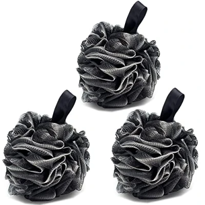 Afbeelding van 3 stuks bad douche spons JollyJelly mesh luffa dubbel lichaam scrubber borstel voor vrouwen mannen peeling huid schoon kalmerende (60 g/stuk)