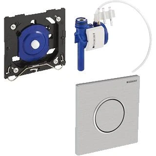 Afbeelding van Geberit urinoirsturing Sigma10 pneum. geborsteld rvs gepolijste ring
