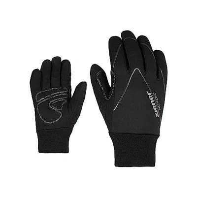 Afbeelding van Ziener Unico Junior Langlauf/Nordic/Crosscountry handschoenen voor kinderen, winddicht, ademend, soft shell, zwart, S