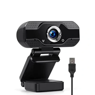 Afbeelding van 1080P Full HD webcam, computercamera Desktop USB camera met microfoonstation Gratis voor livestreaming van videogesprekken Online klas