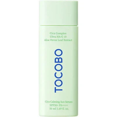 Afbeelding van TOCOBO Cica Calming Sun Serum 50ML SPF50+ PA++++ Korean Skincare