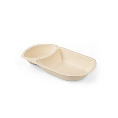 Afbeelding van Snackbakje IEZZY A23 suikerriet PFAS vrij 50 stuks 176x92x32mm