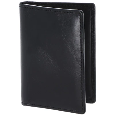 Afbeelding van LEONHARD HEYDEN Leren Portemonnee Cambridge Bilfold Card Case Black Zwart