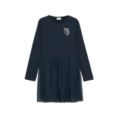 Afbeelding van s.Oliver Junior Jersey jurk met tule rok, 5952, 92 cm