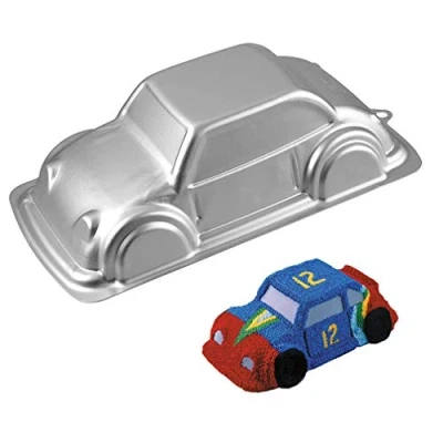 Afbeelding van Aluminium Cakevorm 3D Auto Vorm Bakken Pan Diy Verjaardag Cake Mould Keuken Benodigdheden