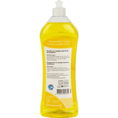 Afbeelding van Primesource handafwasmiddel citroen, fles van 1 l afwasmiddel