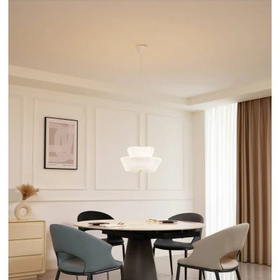 Afbeelding van Lindby hanglamp 1licht Papier H: 25 cm E27 wit