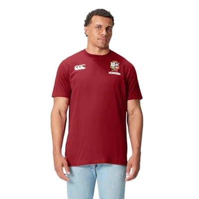 Afbeelding van Canterbury Heren Britse en Ierse leeuwen katoenen jersey, rode dahlia, groot