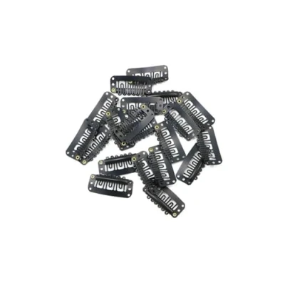 Afbeelding van Extensions Clips Clipjes voor Haar Zwart 20 stuks