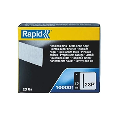 Afbeelding van Rapid Ministift Type 23P, 25mm Brads zonder kop 23Ga, 10.000 St., voor Pneumatische Tacker