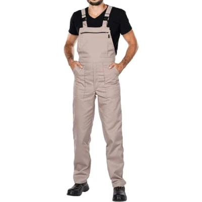 Afbeelding van Werkbroek voor Heren, Tuinbroek, Maten S XXXL, Werkoverall Gemaakt in de EU, Blaumann, Werkkleding Kwaliteit, Beige, L