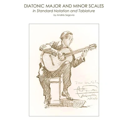 Afbeelding van Diatonic Major and Minor Scales in Standard Notation Tablature