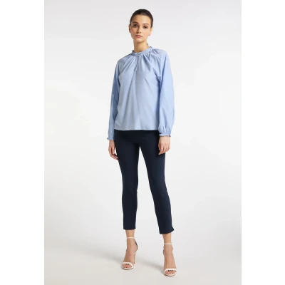 Afbeelding van Blouse met lange mouwen DREIMASTER L / Lichtblauw 65% Viscose 35% Polyester