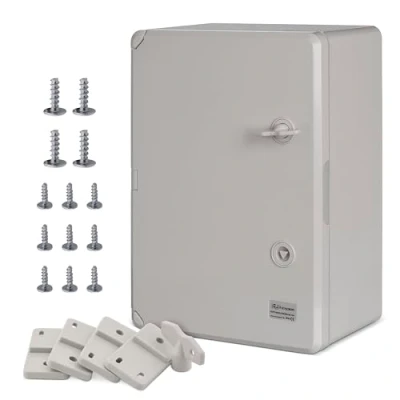 Afbeelding van BOXEXPERT ABS kunststof kast Vloot schakelkast IP65 grijs/transparant (ABS, 350x250x150mm grijs)