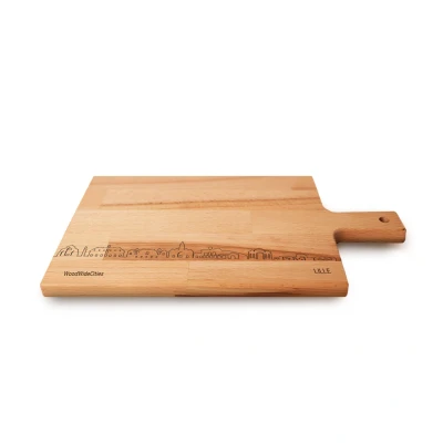 Afbeelding van Skyline Serveerplank Lille Hapjesplank Tapas Hapjes Serveren WoodWideCities