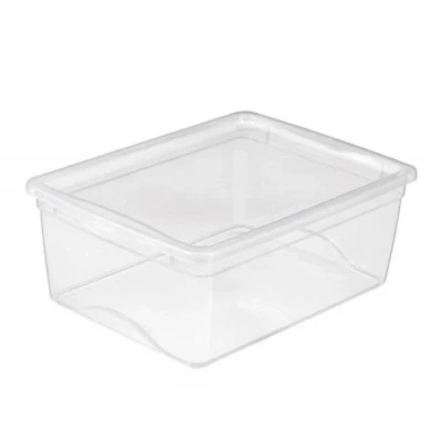 Afbeelding van SUNWARE Omega Clearbox met deksel 18 liter 41,1 x 33,5 17,5cm transparant